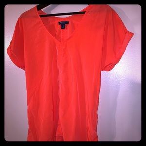 Bright Orange Blouse
